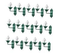 Beaupretty 25 pièces Miniature Wall Lamp Model Set pour Micro-Paysage Ornements Muraux Vintage Blanc Accessoires Décoratifs pour Maison de Poupée et Maquettes de Paysage