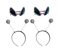 Beaupretty 2Ensembles Bandeau et Lunettes de Soleil pour Fêtes et Festivals Parfaits pour Cosplay et Déguisements