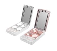 Beaupretty 2ensembles Boîte à Lentilles De Contact Portable Étui De Voyage Plastique Boîte De Rangement pour Lentilles De Contact Lot