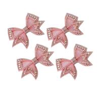 Beaupretty 2paire Clips de Chaussures Amovibles à Nœud Décoratif avec Cristaux Scintillants Accessoires pour Talons Hauts Unisexe pour Femmes et Filles pour Mariages et Fêtes