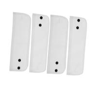 Beaupretty 2paires Fausses Menottes Blanches Amovibles Dentelle Pour Poignets Style Gothique Pour Halloween Avec Boutons Arrondis