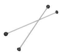 Beaupretty 2pcs Maillets de Marimba Double Tête en Caoutchouc Noir Légers et Résistants la Déformation pour Xylophone et Cloches, pour Débutants et Professionnels