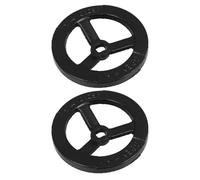 Beaupretty 2pcs Volant de Vanne en Fer Noir pour Robinet D'incendie Intérieur, Installation Facile et Utilisation Fluide, Adapté aux Zones Résidentielles Lutte L'incendie