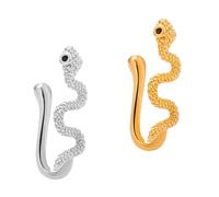 Beaupretty 2pièces Anneaux De Nez Forme De Serpent Pince-nez Sans Piercing Cuivre Bijoux De Nez Pour Fille