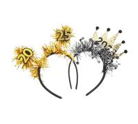 Beaupretty 2pièces Bandeau De Pour Fête Nouvel An Avec Paillettes Et Étoiles Pour Réveillon Pour Femmes Et Hommes