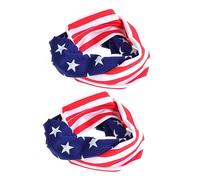 Beaupretty 2pièces Bandeau Drapeau Américain Patriotique De Bandeaux à Motifs De Drapeaux Américains Pour Cheveux Et Événements