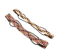 Beaupretty 2pièces Bandeau Elastique Sport Pour Cheveux Bandeau De Yoga Absorbant La Transpiration Accessoire De Sport Pour Course Pied Et Musculation