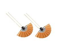 Beaupretty 2pièces Bâtons à Cheveux Chinois Vintage Forme De Éventail Accessoires Traditionnels Pour Chignons Élégance Et Charme Asiatique Pour Mariages Et Événements Spéciaux