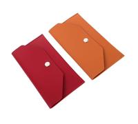 Beaupretty 2pièces Billets PU Imperméable Portefeuille De Budget Réutilisable pour Gestion Financière Pratique pour Hommes Et Femmes pour Suivi des Dépenses Et Économies