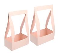 Beaupretty 2pièces Boîtes De Fleurs Papier Panier à Fleurs Diy Pour Saint-valentin Fête Des Mères Décorations Événementielles Accessoires Créatifs Pour Bouquets