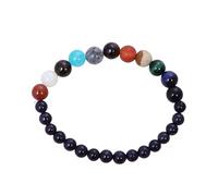 Beaupretty 2pièces Bracelet Pierre Univers avec Breloques Planètes pour Femme Étoiles de Univers Bracelet Étoile Gardienne