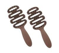 Beaupretty 2pièces Brosse à Cheveux Poils De Sanglier Pour Massages Peigne De Voyage Naturel Pour Démêlage Et Lissage Des Cheveux Humides Ou Secs