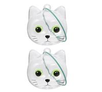 Beaupretty 2pièces Capsules Porte-clés pour Poils De Chat Boîte Souvenir Transparente Set Pince à Épiler pour Ranger Les Mèches Précieuses