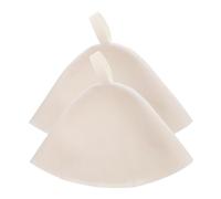 Beaupretty 2pièces Chapeau De Sauna Flexible Et Réutilisable Feutre Pour Salle De Bain Accessoire De Sauna Portable Et Voyages