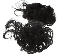 Beaupretty 2pièces Chignon Décoiffé Postiche Chignon Bouclé Élastique à Cheveux Extensions De Postiche Pour Femme Décoiffé Lot