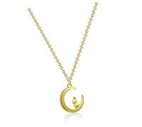 Beaupretty 2pièces Collier Lune Lapin Vintage Avec Pendentif Ajustable Bijoux Féminins Résistants Décoloration Cadeaux Pour Adolescentes Et Femmes Pour Amitié Et Fêtes