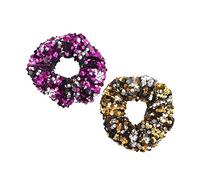 Beaupretty 2Pièces Élastiques à Cheveux Paillettes Brillantes Titulaire de Queue de et