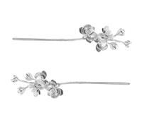 Beaupretty 2pièces Épingles à Cheveux Forme De Fleur Baguettes à Cheveux Avec Motif Orchidée Vintage Pour Femmes Mariages Hanfu Et Occasions Spéciales