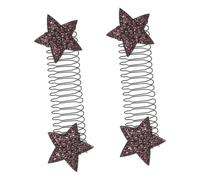 Beaupretty 2pièces Épingles Cheveux Invisibles Pinces Étoiles Violettes Femmes Bandeaux Peignes Fixateurs Coiffure Supports Cheveux Extensibles Discrets