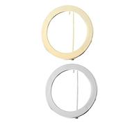 Beaupretty 2pièces Épingles De Sûreté Rondes Alliage Broches Décoratives Pour Manteaux Couleur Unie Accessoires Pour Poitrine