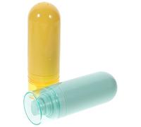 Beaupretty 2pièces Flacons De Voyage Vides Étanches Bouteilles Rechargeables Pour Lotion Et Cosmétiques Vert Jaune