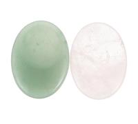 Beaupretty 2Pièces Grattoir de Massage Jade Naturel pour Visage Outil Gua pour Soulagement et Âge Améliore la Circulation Sanguine Détoxification