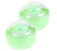 Beaupretty 2pièces Houppette à Poudre Pour Corps Contenant Vide Avec Applicateur Houppette De Poche Pour Poudre Corporelle