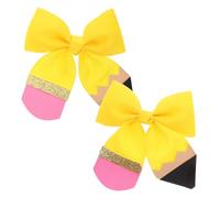 Beaupretty 2pièces Lot De Barrettes à Cheveux Avec Nœuds Pour Filles Et Garçon Fille Accessoires Pour Cheveux Pour Rentrée Scolaire Premier Jour École