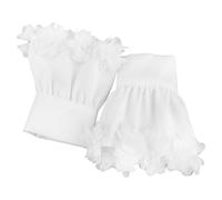 Beaupretty 2pièces Manchettes Fausse Élégante Chiffon Floral Détachables Pour Parties Et Occasions Spéciales Ornements De Mode Avec Détails Chic