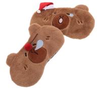 Beaupretty 2pièces Masque De Sommeil Pour Garçon Fille Filles Masque De Sommeil Intégral Animaux Fausse Fourrure