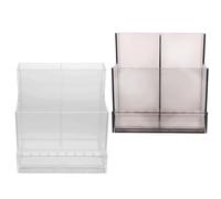 Beaupretty 2pièces Organisateur De Forets à Support De Rangement Pour Outils De Manucure Et Bits De Ponceuse Boîte De Présentation Transparente Et Pratique Pour Salon Et Usage Domestique