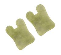 Beaupretty 2pièces Plaque De Massage Jade Naturel De Outils Gua Pour Soins Visage Massages Relaxants Et Anti-âge