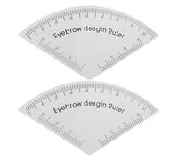 Beaupretty 2pièces Règle à Sourcils pour Maquillage Pochoir Réutilisable Pvc Guide de Dessin Rapide pour Conception des Sourcils