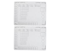 Beaupretty 2pièces Tapis de Bureau pour Prothésiste Ongulaire avec Fond Illustré Tapis de Table de Manucure Matériel de Salon pour Pratique du Nail Art