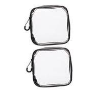 Beaupretty 2pièces Travels Toiletry Case Zipper Cosmetic Bags Storage for Personal Care Products and Cosmetics Lightweight and