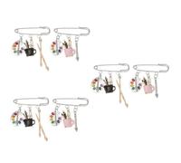Beaupretty 3 ensembles Broche Palette Broches D'Artistes s De Revers D'Artiste s Pour Vêtements Épingle À Revers Femme Épingle À Pinceau 2 pièces * 3