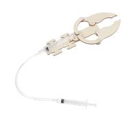 Beaupretty 3 Ensembles Kit Robot Main Hydraulique Bois Modèle Mécanique DIY Éducatif Stem pour Garçon Fille Développement des Compétences