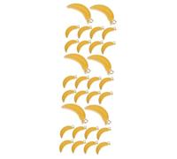 Beaupretty 3 Ensembles Porte-clés Banane Coloré Plaqué Bijoux Banane Pour Collier Pendentif Supplies De Bijoux Pendentif Charmes Alliage De Zinc Yellow 10 Pièces * 3