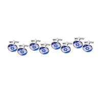 Beaupretty 3 Paires Boutons de Manchette israéliens décors de vêtements Boutons en Alliage Boutons de Manchette en Alliage Boutons de Manchette de Chemise Boutons de Manchette Masculins