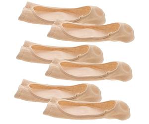 Beaupretty 3 Paires Chaussettes Invisibles Antidérapantes Chaussettes Sans Orteil Ajuster Poignée Enfants Serré Déraper Vrai Cheville à Bout Ouvert Femmes Peau En Tissu