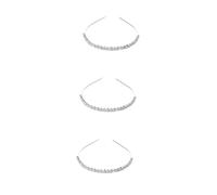 Beaupretty 3 Pcs Bandeau Cerceaux De Cheveux De Diamant Coiffure De Mariée De Mariage Cerceau De Cheveux Créatif Coiffure Cloutée De Diamant Bandeau Cheveux Accessoires Strass Cerceau De