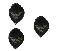 Beaupretty 3 Pièces barrette chapeau accessoires de cheveux de fête clip mini chapeau haut de forme Clip pour chignon pince à cheveux mini chapeau mini chapeau barrette Black