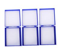 Beaupretty 3 pièces Boîte de Rangement Microscope Abs Robuste Boîte Stockage pour Lames Coffret Conservation Laboratoire Compact et Léger Outil de Stockage Sécurisé pour Couleur