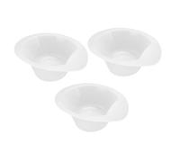 Beaupretty 3 Pièces Bol à Coloration Capillaire Transparent de Bols de pour Cheveux Outils de Coloration Pratiques pour Salon et Maison Base Antidérapante pour Mélanger et Appliquer des
