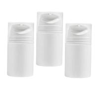 Beaupretty 3 pièces Bouteilles de Voyage Émulsion Flacons Pression Bouteilles de Lotion Réutilisables Distributeurs Pompe Airless pour Cosmétiques et Soins Peau