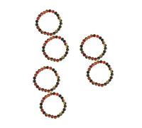 Beaupretty 3 Pièces Bracelet de Tourmaline Multicolore de Perles Naturelles Polies Design Unique pour Femme et Élégant pour Fêtes