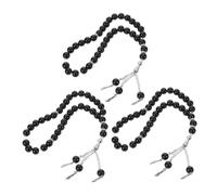 Beaupretty 3 pièces Bracelets de Prière Islamique Perles de Prière à Main pour Hommes et Femmes Fournitures Musulmanes Portables Bijoux Religieux Faits Main