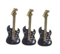 Beaupretty 3 Pièces broche guitare Badges décoratifs d'instruments Badges décoratifs de chemise épinglettes musicales épingles de guitare en