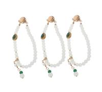 Beaupretty 3 Pièces chaîne de réglage des poignets Clips de vêtements magnétiques Clips de bouton magnétique White