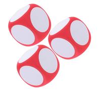 Beaupretty 3 Pièces Dés Effaçables à Sec Mousse Lot de Dés Vides pour Activités Éducatives Outils de Classe et Matériau Sécure